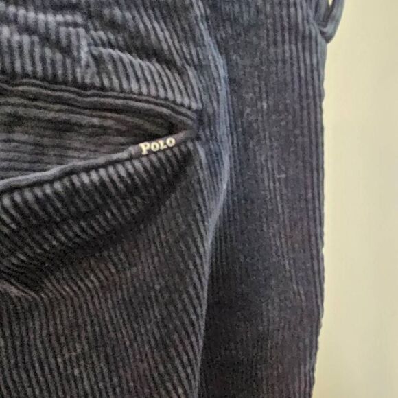 Polo Ralph Lauren Corduroy Navy Stretch Classic Fit Straight Pants 40/32 - Picture 3 of 6